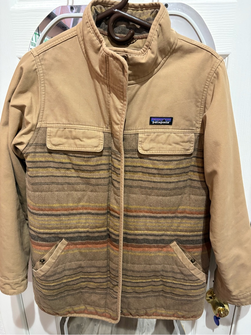 Patagonia Beige/Tan Fleece-Lined Work Jacket